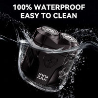 Waterproof Rechargeable Portable Shaver with Multi-Functional Display