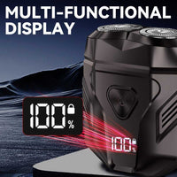 Waterproof Rechargeable Portable Shaver with Multi-Functional Display